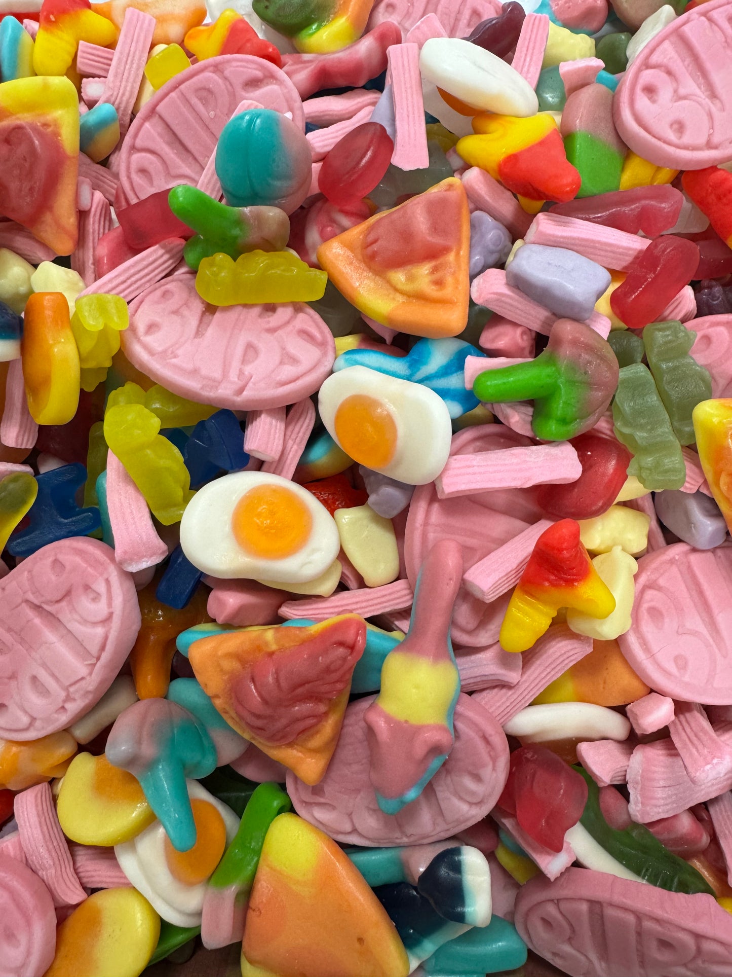 Gummy Sweets Pizza Box