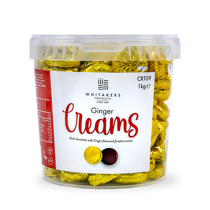 Whitakers Ginger Creams Tub 1kg