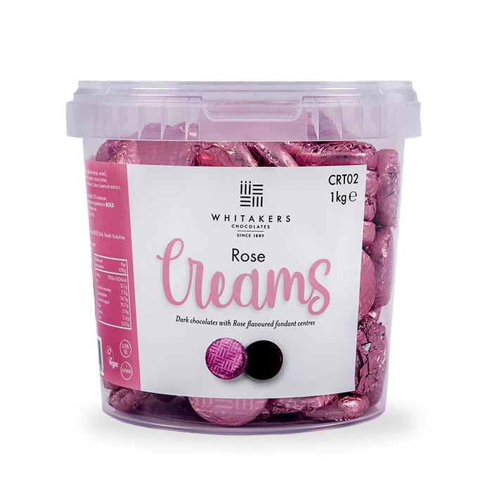 Whitakers Rose Creams Tub 1kg