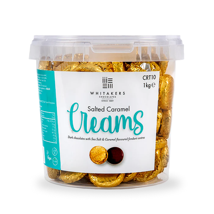 Whitakers Salted Caramel Fondant Creams Tub 1kg