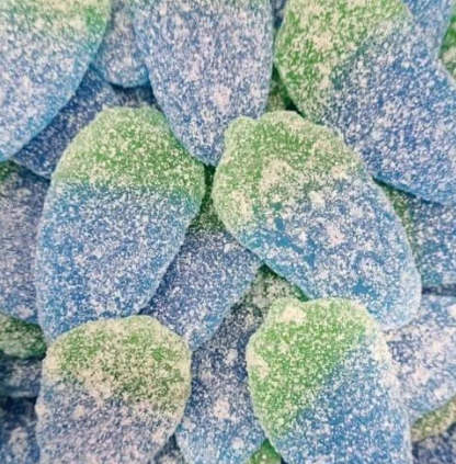 Fizzy Giant Blue Raspberry Strawberries