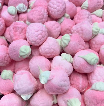 Jelly Filled Raspberry Marshmallows