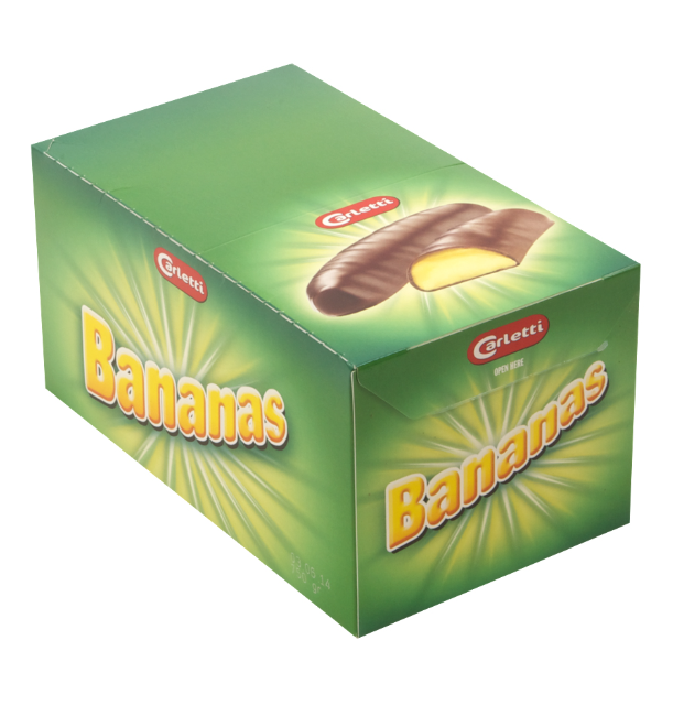 Chocolate Foam Bananas 750g Box