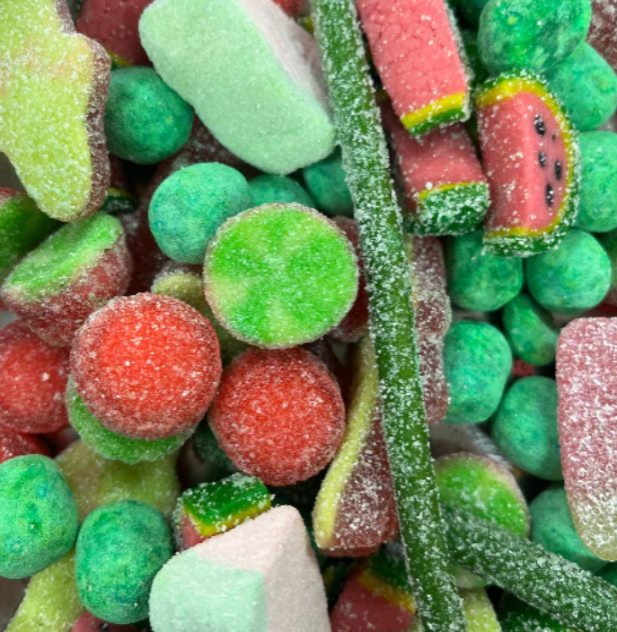 Watermelon Gummy & Fizzy Mix