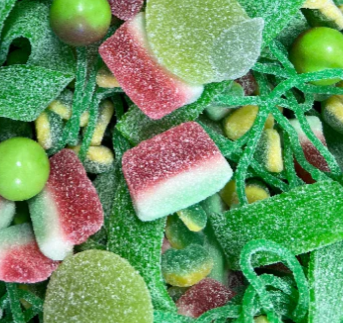Green Gummy & Fizzy Mix