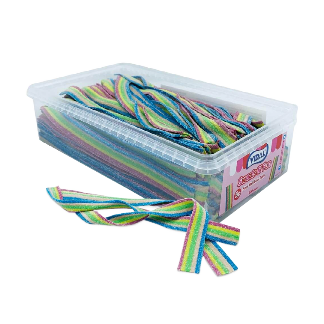 Vidal Fizzy Rainbow Belts Tub 1.3kg