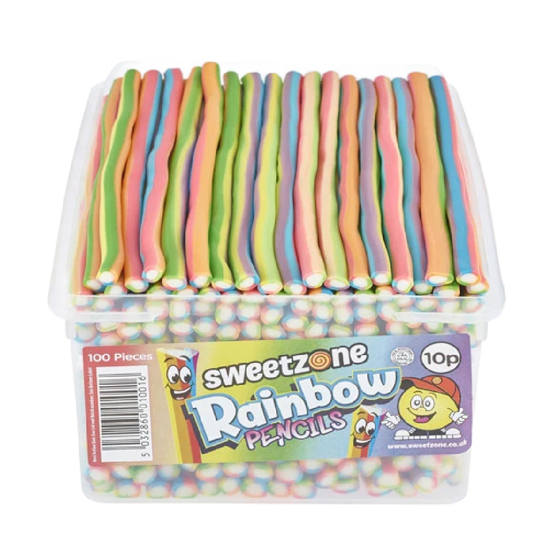 Sweetzone Rainbow Pencils Tub 1.1kg