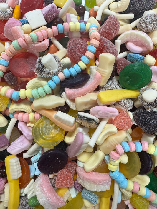 Unwrapped Retro Sweets Pizza Box