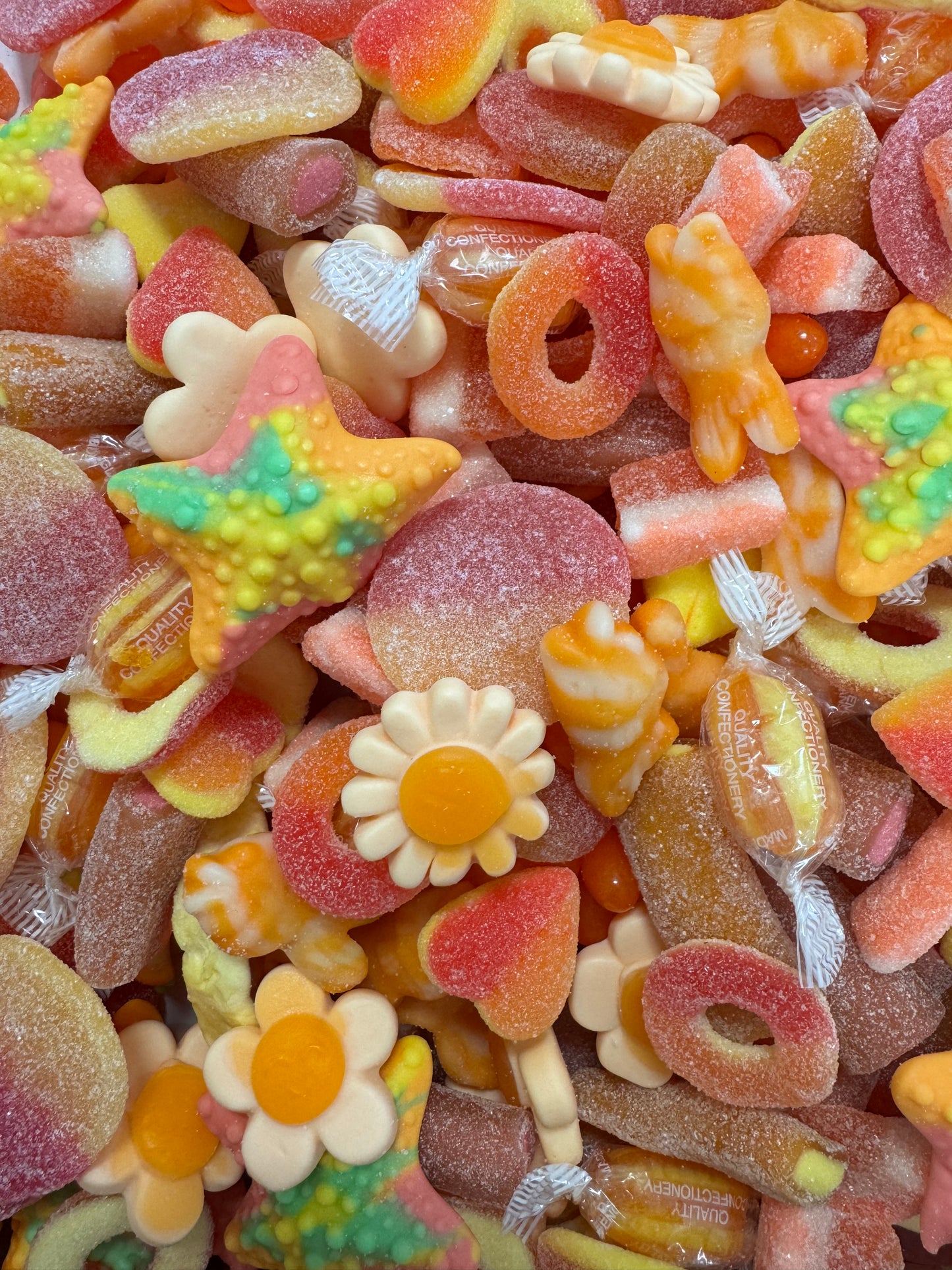 Orange Sweets Pizza Box