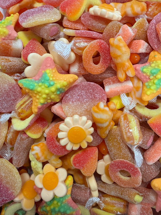 Orange Sweets Pizza Box