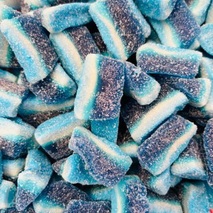 Fizzy Blue Raspberry Slices – Occasionally Sweet
