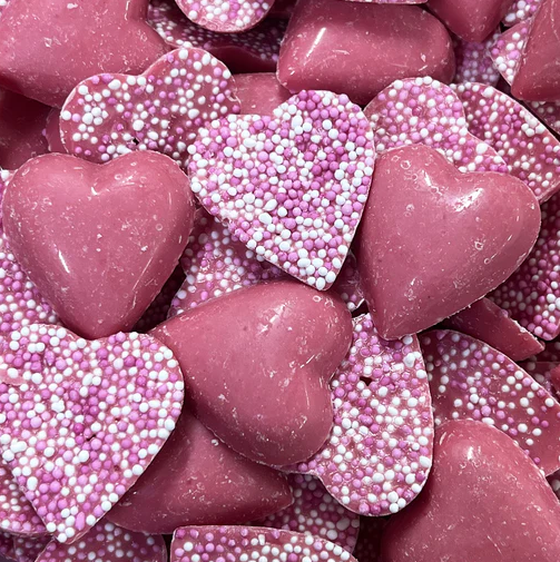 Pink Chocolate Hearts