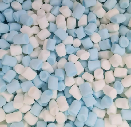 Blue & White Micro Marshmallows