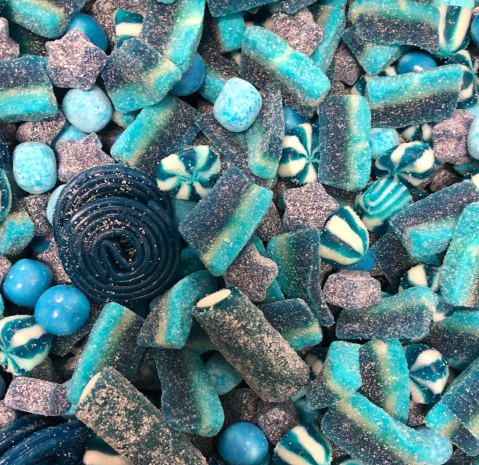 Blue Gummy & Fizzy Mix
