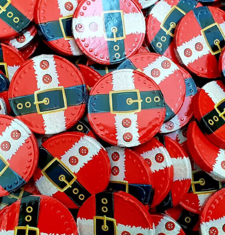 Milk Chocolate Santa Belt Coins