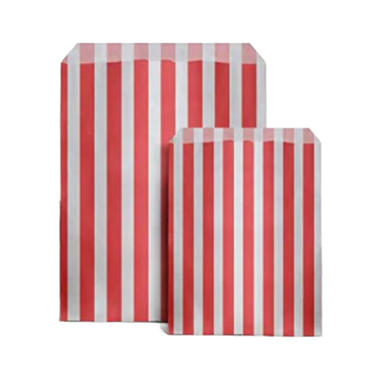 Red & White Paper Party Bags - Pack of 10