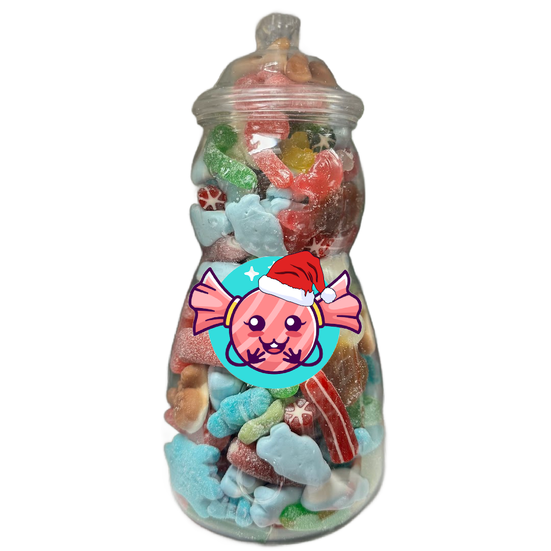 Christmas Pick N' Mix Sweets Snowman Jar
